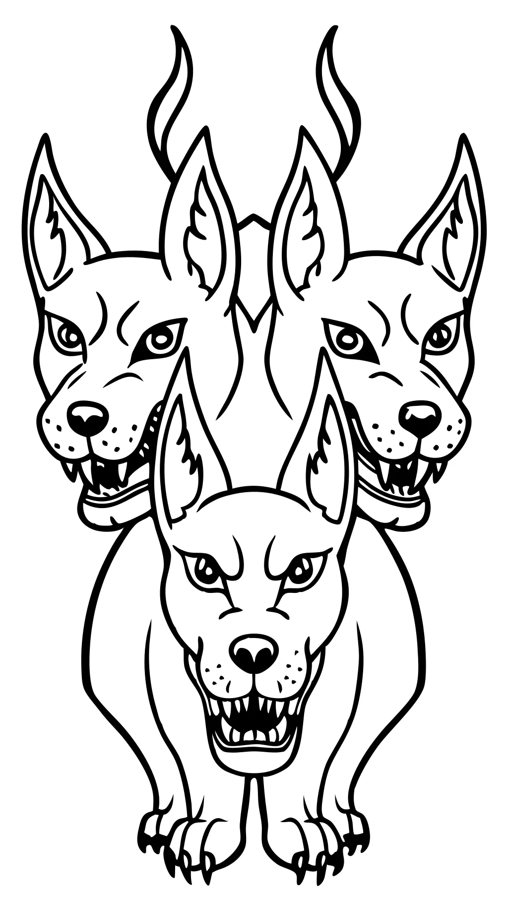 cerberus coloring page